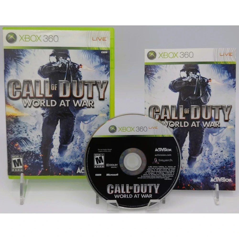 Call of Duty World at War - Xbox 360 - Authentic CIB w/ Manual - Tested
